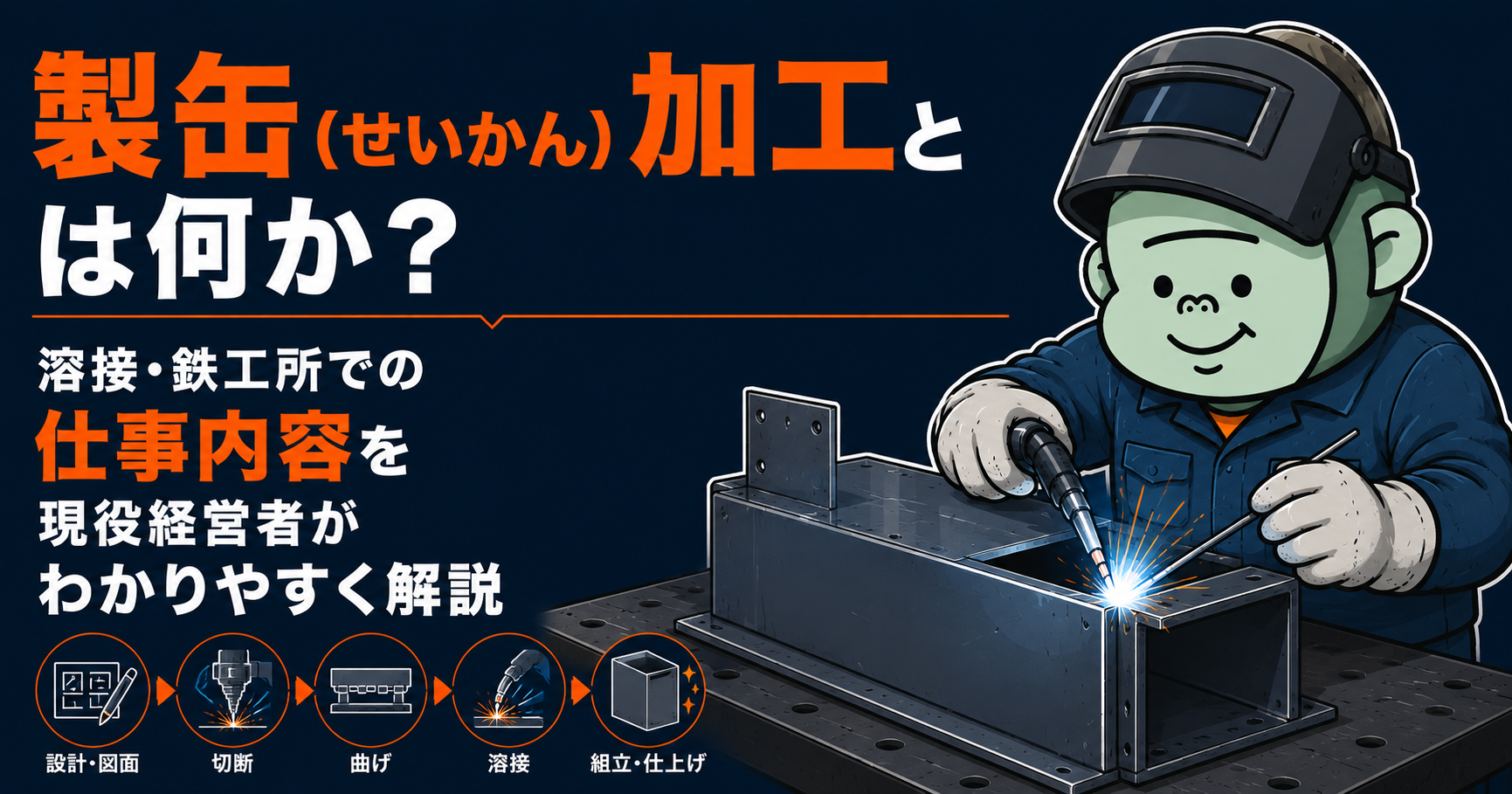 製缶（せいかん）加工とは何か？溶接・鉄工所での仕事内容を現役経営者がわかりやすく解説